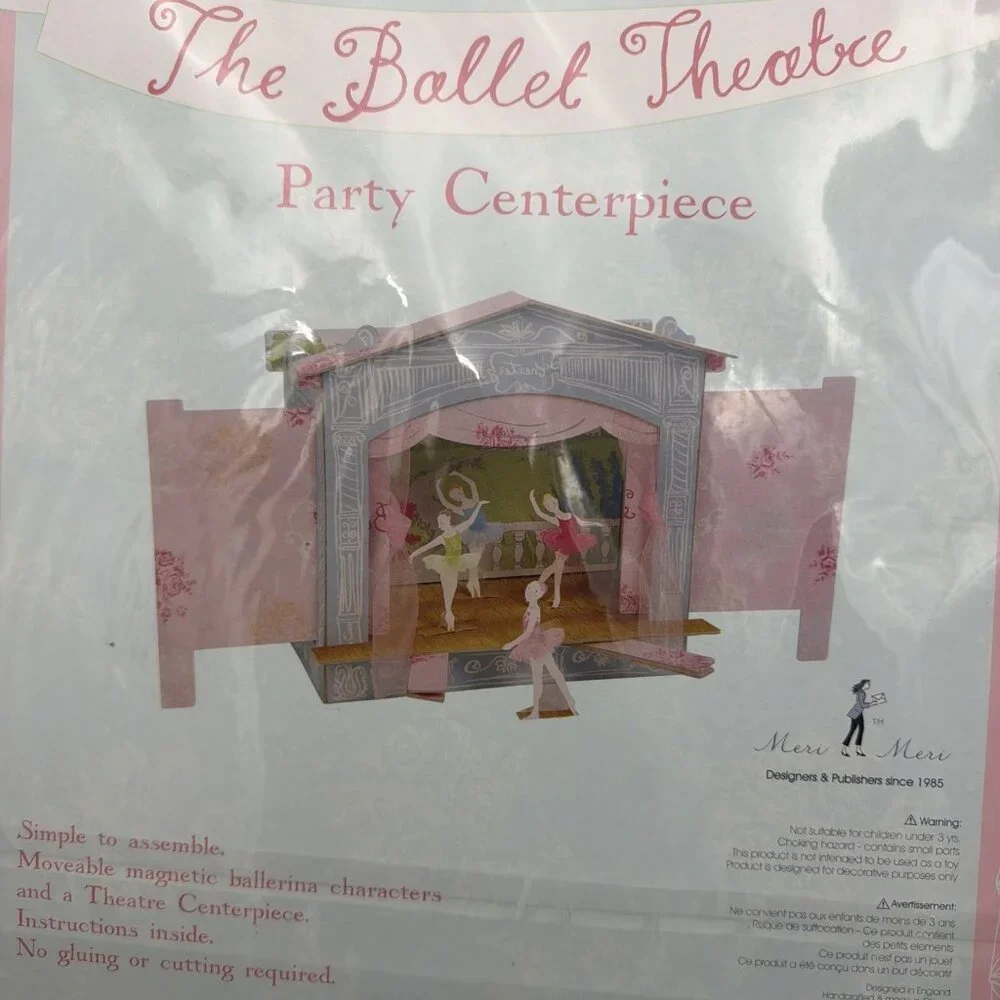 The Ballet Theater Party Centerpiece Meri Meri New Girls Party Paper Dolls